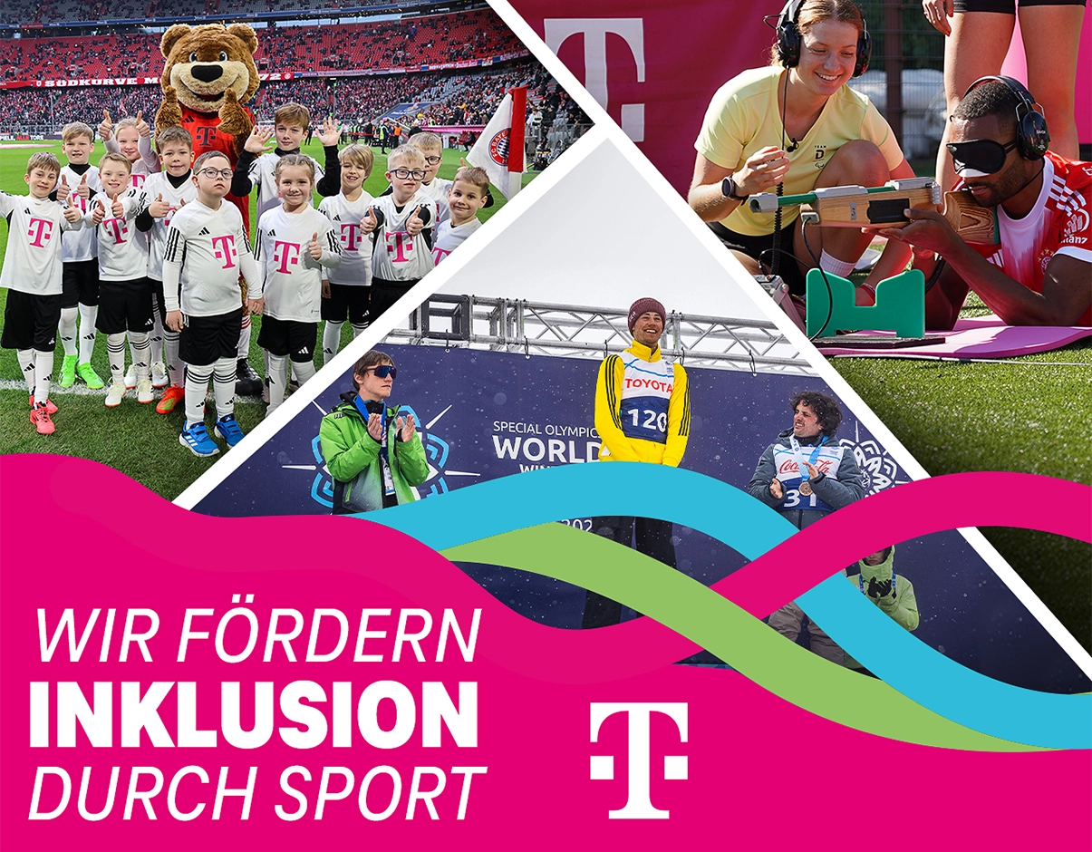 Poster of photos of different sport events with the text 