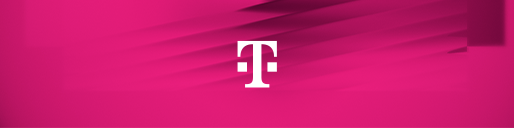 Telekom Logo magenta Background (photo)