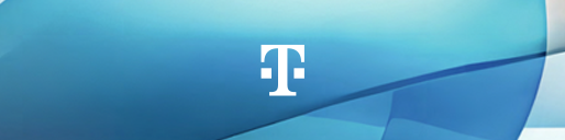 Telekom Logo blue Background (photo)
